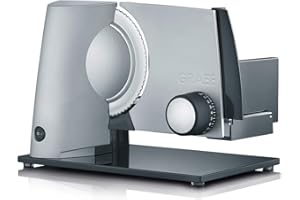 Graef. S32000 Krajalnica Elektryczna, Srebrny, 34.3 x 23.7 x 25.2 cm