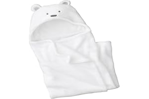 OKSAKADY Feelme Robe de Chambre Polaire Enfant Peignoir Sortie de Bain à Capuche Animaux pour Bébé Cape de Bain Flanelle Microfibre