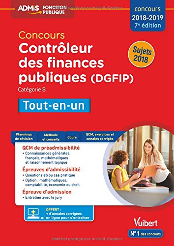 Download Concours Contrôleur des Finances publiques (DGFIP) - Catégorie B - Tout-en-un - Concours 2018-2019 Download Concours Contrôleur des Finances publiques (DGFIP) - Catégorie B - Tout-en-un - Concours 2018-2019