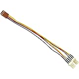 rhinocables® 3 Pin Fan Splitter Cable - Female - 2 x Male