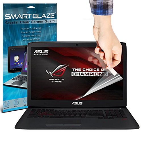 SmartGlaze ( Pack Of 10 ) ASUS Republic of Gamers G751JT 17.3 Laptop Case Brand New Luxury Crystal Clear Premium-LCD-Display-Schutzfolien-Packs mit Poliertuch & Application-Karte