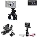 Produktbild Für Canon PowerShot S200 Lenkstangenhalterung Kamera Halterung Klemm-Stativ Halteadapter Schelle für Fahrradlenker Motorrad Lenker Bike mount für Canon PowerShot S200 & Fotokamera Videokamera - K-S-Trade(TM)