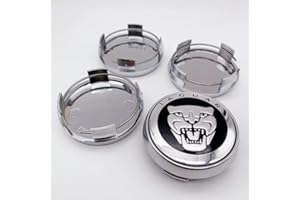 NEMEAE Coprimozzo 4 PZ 65mm per Jaguar XF XJ-S XJ-6 X-Type XE S-Type F-Pace F-Type XK8 XK XKR XFR Coprimozzo per Mozzo Centrale per Auto Cerchi per Lo Styling Automatico Copertura Badge Emblem,B2