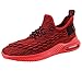 Produktbild CUTUDE Schuhe Herren Sneaker Bequem Casual Turnschuhe Outdoor Atmungsaktiv Laufschuhe Sportschuh Bergsteigen Schuhe Schnürer Sneaker (Rot, 44 EU)