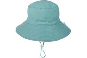 DRESHOW Unisex Bambino Secchio Regolabile Protezione Del Sole Cappello per Neonata Ragazza Ragazzo Neonato Bambini Bambino Pieghevole Cappelli da Sole da Spiaggia UPF 50+