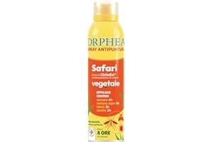 Orphea, Spray Antipuntura, Safari Formula, Protegge dalle Punture di Zanzare, Tafani ed Altri Insetti, Ingredienti di Origine Vegetale, Efficacia Fino a 8 Ore, 100 ml