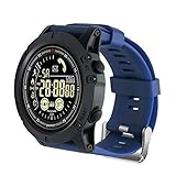 PEALO Männer Smart Watch LED Digitaluhr, Wasserdichter Bluetooth Fitness Tracker mit Blutdruck Herzfrequenzmesser Schrittzähler Anruferinnerung Fernbedienung Kamera Musik