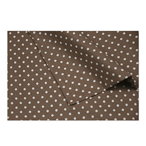 Nurtextil24 Baumwollstoff als Meterware in 12 Farben 4mm Punkte aus 100% Baumwolle Braun 50 x 240 cm - 2