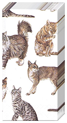 Pack of 10 Paper Pocket Tissues My Favourite Cat