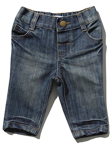 M&Co Baby Boy Dark Wash Elasticated Waist Comfort Casual Cotton Jeans Denim 3/6 Mnths