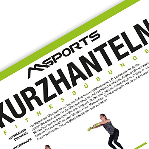 Hantelset Neopren 0,5 – 5 kg Paar Kurzhanteln - 6