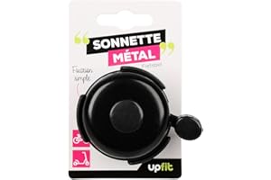 UPFIT - Avertisseurs sonores - Sonnette Ronde pour vélo/VTT/Trottinette (Enfants/Adultes), Sonnette vélo Vintage Compatible avec Tous Types de vélos - Guidon : Ø22,2mm Uniquement