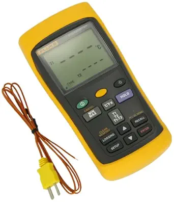 Fluke 54-2 Dual Input Digital Thermometer, Yellow