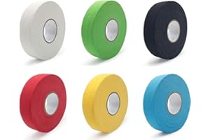 Oriental riverkit Hockey Stick Tape Anti Slip Cloth Ice Hockey Tape Wear-Resistant Waterproof Hockey Grip Tape, for Badminton Grip, Ping Pong Racket, Skipping Rope 2.5cm*25m (White)