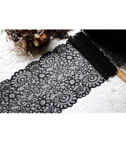 Tessuto pizzo su tulle elasticizzato motivo floreale bianco 02