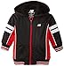 Produktbild New Balance Little Boys' Sherpa Lined Tricot Hooded Jacket, Black/Red, 2T