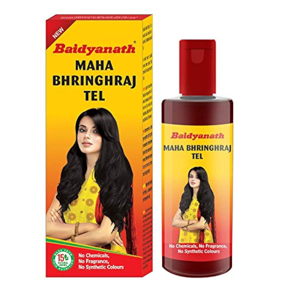 BAIDYANATH MAHABHRINGRAJ TEL 200ml Ayurvedic Hair Oil E305 EUR 16