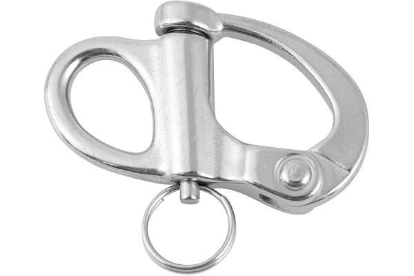 Snäppbygel med snabbkoppling, fast snäppbygel i rostfritt stål med rund ring (12 * 52 mm)