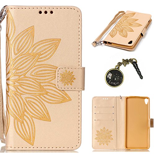 Painted PC PU Silicone Protective Mobile Phone Case Cover Case Skin Shell Cover for Sony Xperia XL 5 Inch + Dust Plug
