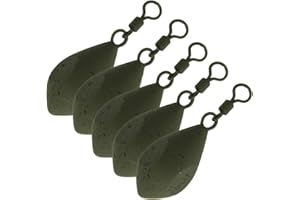 CARP-CORNER 10 x Carp Barbel Ledger Fishing Tri Bomb Casting Style Coated Weights 1.5oz 2oz 2.5oz 3oz 3.5oz