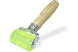 Alethron Andrückrolle, 48mm Gummiwalze Professionell Andruckrolle Andrückwalze Hitzebeständig Gummiwalze Silikon Nahtroller Tapete Kantenroller Gummirolle für Kantenumleimer Verschweißen