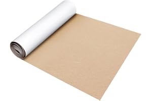 Gohytal Självhäftande filt, beige-mocka, 40 cm x 220 cm 1 mm, självhäftande filt tygrulle, stoppningsmaterial, innerfoder för hantverk, bil, gör-det-själv