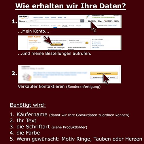 Laterne mit Gravur 28 cm zur Hochzeit - 6