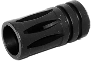 AIRSOFT WEBSITE Airsoft Gear Parts Accessories 45mm Bird Cage M4 M16 Muzzle Brake FlashHider -14mm CCW Black