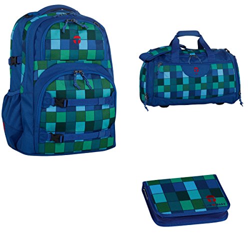 Preisvergleich Produktbild Take it Easy Schulrucksack Oslo Flex Lagoon 3 tlg (3)