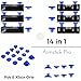 Produktbild PS4 & XBOX1 Controller Thumbsticks 14in1 Austauschbare Aimsticks in vers. Höhen (Blau)