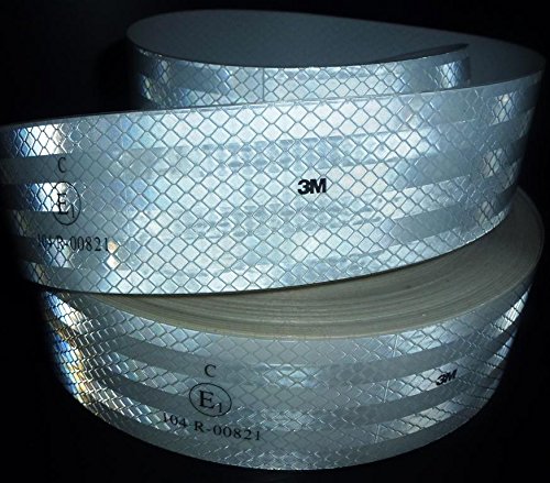 tuf-kote® '3M-Brand' High Intensity Reflective Conspicuity Tape, 2 Inch Width x 2 Feet, White - Image 3