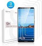 Verre Trempé Huawei Mate 10 Pro, (pack de 3) Protecteur d'écran en verre trempé Basstop HD avec [Dureté 9H] [Crystal Clear] [Installation sans bulles] [Résistance aux rayures] pour Huawei Mate 10 Pro