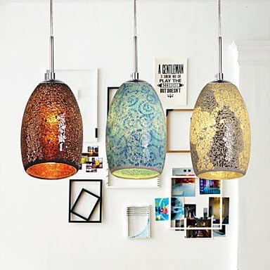 Bang Decoration Pendant, 1 Light, Tiffany Resin Glass Painting Processing