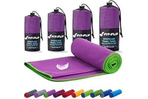 ‎FIT-FLIP Fit-Flip Mikrofaser Handtuch - kompakt, leicht und schnelltrocknend - Microfaser Handtücher - als Reisehandtuch, Sporthandtuch, Strandtuch und Badetuch groß - Fitness, Sport, Schwimmen