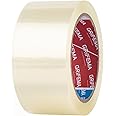 GRIFEMA GA4003-1, Geräuscharmes Paketklebeband, Paketband für Versand, Umzug und Lagerung, Transparent Verpackungsband, 66 m 