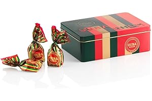 Venchi - Boîte Cuba Rhum, 200 g - Chocolats Cuneesi au Rhum des Caraïbes et chocolat noir 60% - Sans gluten - Végan - Idée cadeau