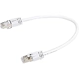 Amazon Basics – High-Speed-Patchkabel, RJ45 Cat7, Gigabit-Ethernet, weiß, 0,3 m, 5 Stück