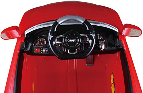 AUDI R8 Spyder V10 Coupe 12V Kinder Elektroauto Elektro Kinderauto Kinderfahrzeug (Rot)