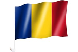 SPORTFANSHOP24 Autoflagge/Autofahne Rumänien