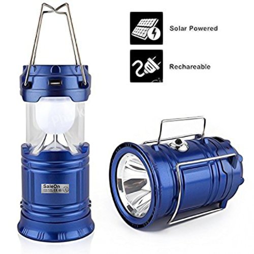 SaleOn Lantern LED Solar Emergency Light Bulb With Mobile Charging Facility-023 (Blue) RS.229 (75.00% Off) - Amazon