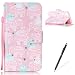 Produktbild Feeltech LG X Power Hülle,LG X Power Magnet Leder Wallet Cover,Elegant Soft PU Kartenfach Extra Dünn Tasche Bunte Relife-Muster [Stand Funktion] Karte Halterung Klapp hülle Flip Book Design Case Flexible TPU Ultra Slim Inner Bumper Tasche mit Landyard [Free Stylus] für LG X Power - Weißer Totem Elefant