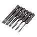 Produktbild 5 cm Länge S2 Legierung Stahl Hex Schaft Magnetic Flat Head Schlitz Tipp Schraubendreher-Bits 1/10,2 cm "Drive 6 Stück