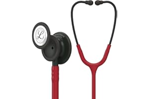 3M Littmann Classic III Stetoskop, BLACK EDITION, 5868, czarna lira i głowica, burgundowy przewód