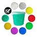 Produktbild Trendfinding 2,75 Liter Eimer aus Kunststoff mit Deckel Deko Hydro Wasser Perlen Kugeln künstliche Blumenerde Aquaperls Aqualinos zum Dekorieren Ø 1,5 bis 2,5 cm (Schwarz_XL)
