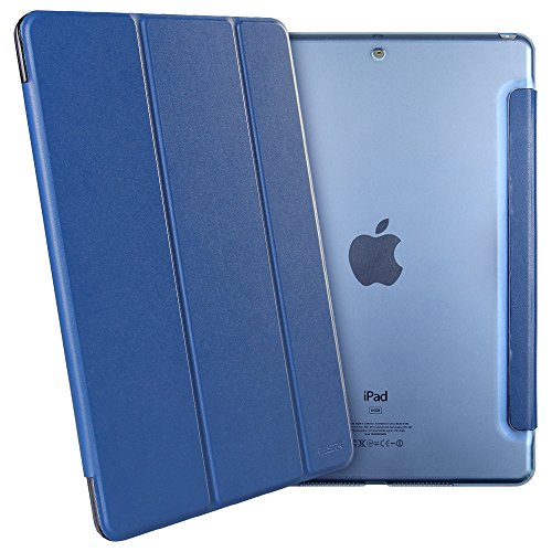 Neues iPad 2017 iPad 9.7 Zoll Hülle, ESR® Yippee Bildserie Cover Auto aufwachen / Schlaf Funktion Smart Case Wickelfalz Ledertasche mit Lichtdurchlässig Rückseite Abdeckung Schutzhülle für Neue iPad 9.7 2017 (Marineblau) - 4
