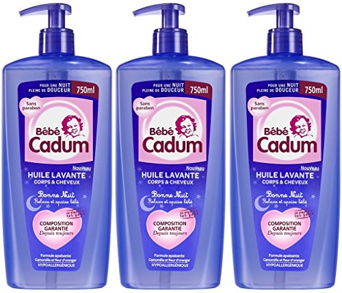 BEBE CADUM Huile de bain Bonne nuit 750ml