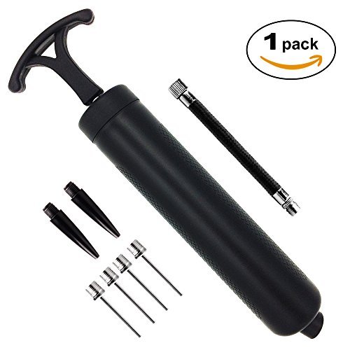 Bomba de bola para baloncesto, fútbol, voleibol, rugby, pelota de waterpolo y otros inflables Bomba de aire, agujas y boquillas incluidas