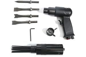POWER AERO NOVIA Aghi pneumatici Scaler 19 Aghi e Air Hammer Pistola 4 Scalelli 2 in 1