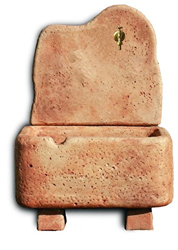 Stein – Stand/Wandbrunnen MERANO antik/terrakotta - 2