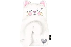 MOSES Ed, the Cat - Borsa dell'acqua calda Kitty per coccolarsi e rilassarsi, in confezione regalo, colore: Bianco